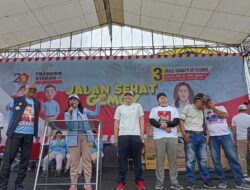 Ribuan Pendukung Prabowo-Gibran Antusias Ikuti Gerak Jalan Partai Gerindra di Kota Batu