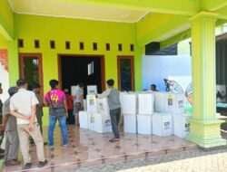 KPU Kabupaten Mojokerto Tuntaskan Distribusi Logistik Pemilu ke 18 Kecamatan