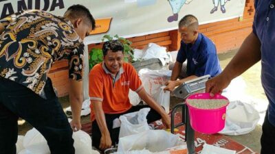 Operasi pasar beras murah pemkot Mojokerto. (Diskominfo Kota Mojokerto)