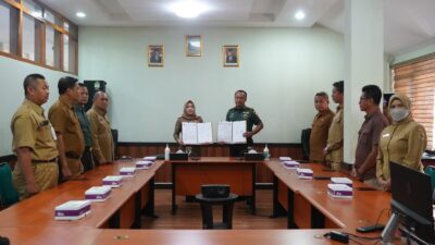 Bupati Mojokerto Tandatangani NPHD untuk Pemilu 2024