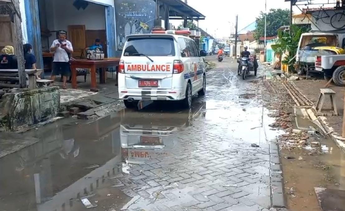 Kondisi banjir di Desa Ngrame telah surut (Redaksi Kabarterdepan.com)