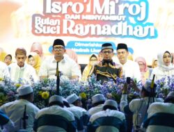 Peringati Isra Miraj dan Sambut Ramadan, Umat Muslim Kota Mojokerto Antusias Ikut Pengajian Akbar