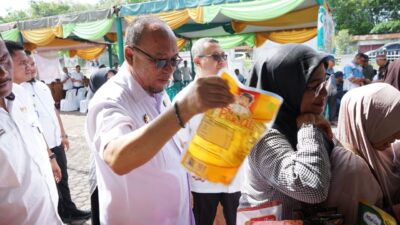 Gerakan pangan murah di Kabupaten Asahan. (Adha/kabarterdepan.com)