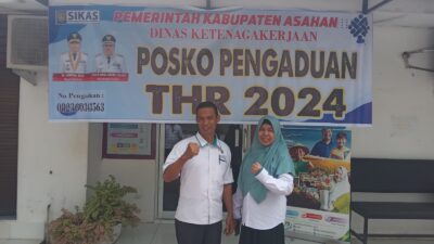 Posko pengaduan THR Pemkab Asahan. (Adha/kabarterdepan.com)