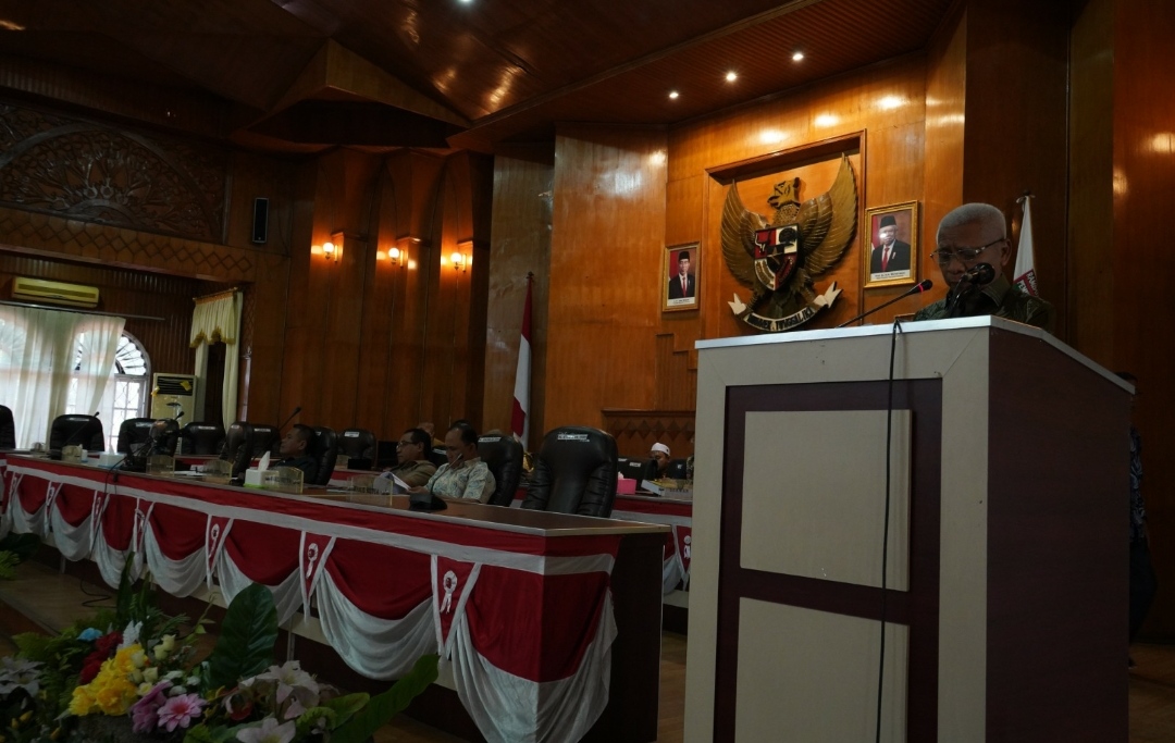 Suasana penyampaian LKPJ 2023 Kabupaten Asahan, Kamis (14/3/2024). (Adha/kabarterdepan.com) 