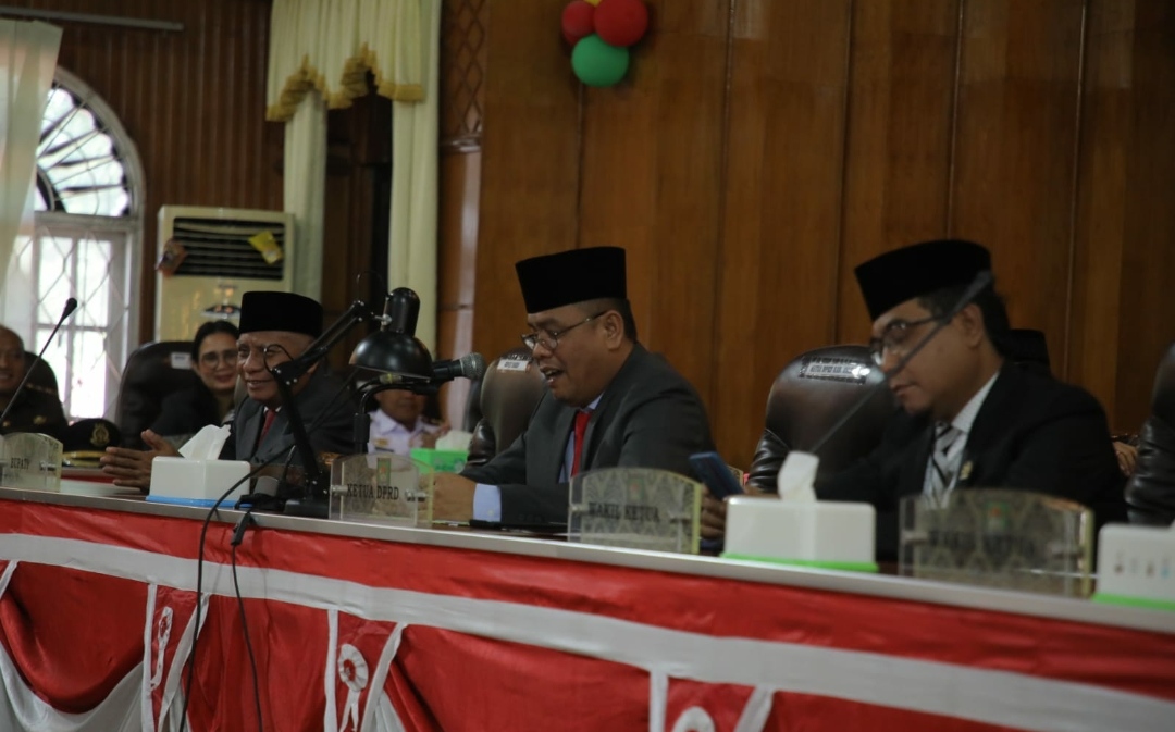 Rapat Paripurna DPRD Kabupaten Asahan, Jumat (15/3/2024). (Adha/kabarterdepan) 