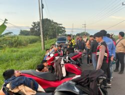 Gerebek Balap Liar di 2 Lokasi, Polres Mojokerto Kota Amankan 115 Sepeda Motor