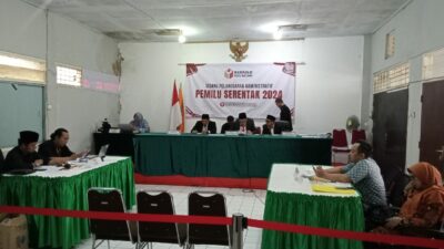 Suasana proses persidangan Pelanggaran Administratif di Bawaslu Kota Malang. (Yan/kabarterdepan.com)
