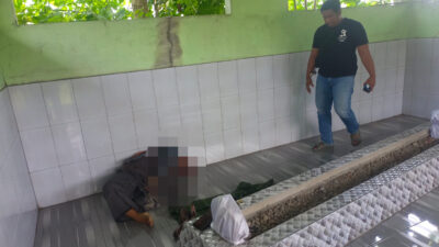 Jenazah korban saat ditemukan di Makam Telu Trowulan (Andy / Kabarterdepan.com)
