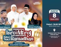 Sambut Ramadan, Pemkot Mojokerto Pengajian Akbar Peringati Isra Miraj