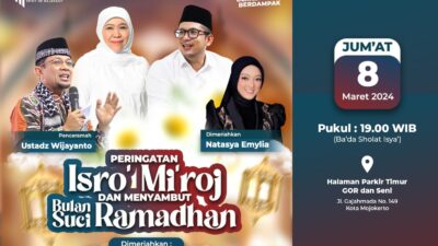 Pengajian akbar Isra Miraj (Kominfo Kota Mojokerto)