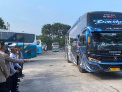Ringankan Beban Pemudik, Polres Grobogan Sediakan 2 Bus Balik Mudik Gratis