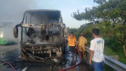Begini Penjelasan Polisi Terkait Bus Pahala Kencana yang Terbakar di Tol Jombang – Mojokerto