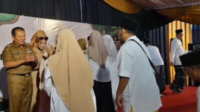 Suasana halal bihalal di Dinkes Kabupaten Mojokerto. (Lana/kabarterdepan.com) 