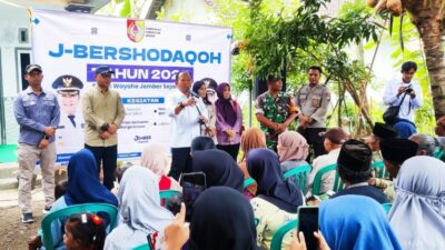 Kegiatan J-Bersodaqoh Pemkab Jember sasar ibu hamil dan menyusui, Kamis (4/4/2024). (Lana/kabarterdepan.com)