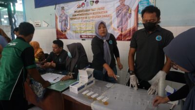 Polres Mojokerto Kota Buka Tes Kesehatan di Terminal, Banyak Sopir Darah Tinggi