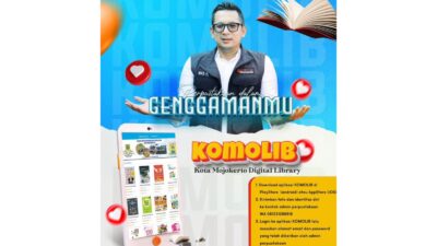 Wujudkan Indonesia Emas, Pj Wali Kota Mojokerto Tingkatkan Literasi Warga dengan Komolib