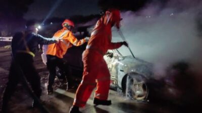 Kronologi Mobil Honda Accord Terbakar di Tol Jombang-Mojokerto