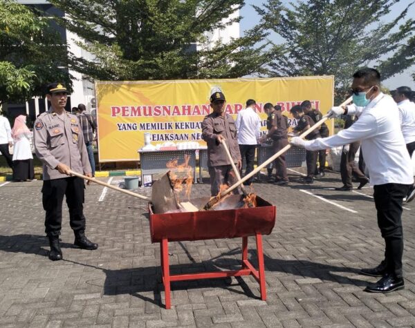 Narkotika Senilai Rp 10 Miliar Dimusnahkan Kejaksaan Negeri Kota Mojokerto