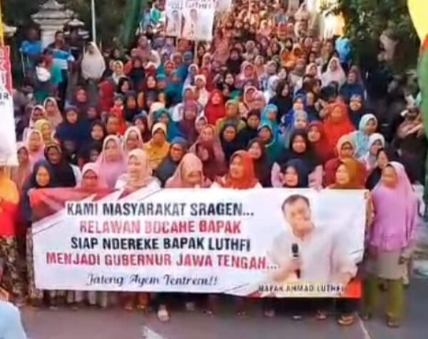 Ribuan Masyarakat Sragen Deklarasikan Dukung Kapolda Jateng Ahmad Luthfi Maju sebagai Gubernur Jateng