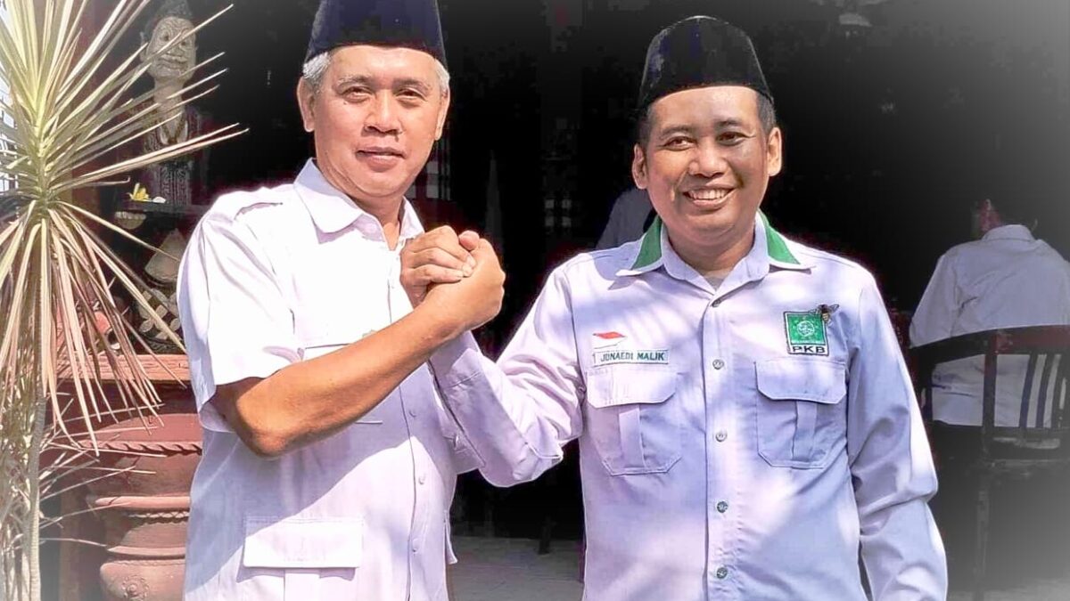 Junaedi Malik dan Muhammad Harun bersepakat maju dalam pilkada Kota Mojokerto. (Alief Wahdana/kabarterdepan.com) 
