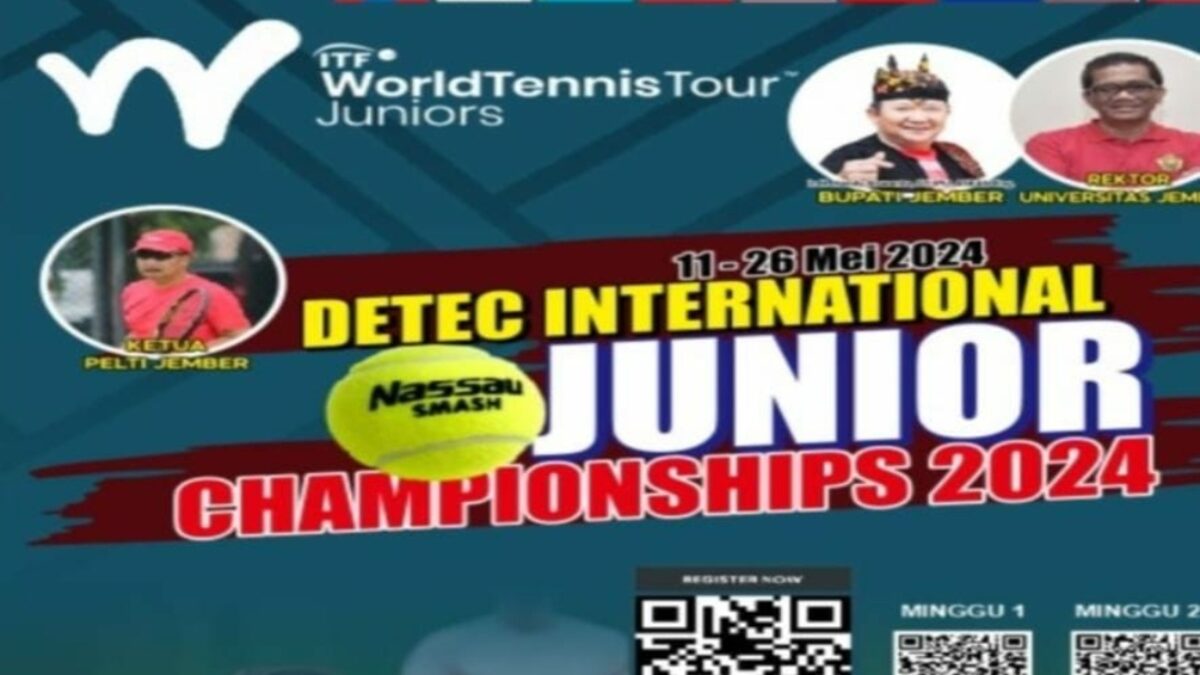 Lomba tenis yunior internasional di Jember. (Lana/kabarterdepan.com) 