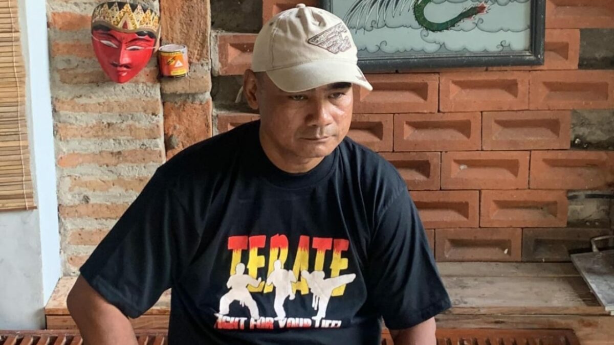 AT (42) terduga korban dugaan penculikan oleh orang tak dikenal beberapa waktu yang lalu. (Masrikin/kabarterdepan.com) 