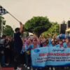 Peringati Hari Buruh Internasional, 4000 Buruh Kabupaten Jombang Fun Walk Bersama Pj Bupati Jombang