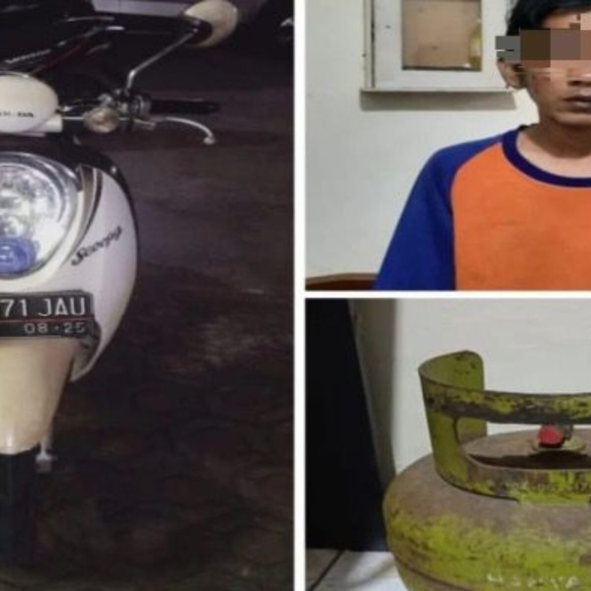 Kepergok Warga, Pelaku Pencurian Tabung Gas Elpiji Diamankan Polsek Jombang