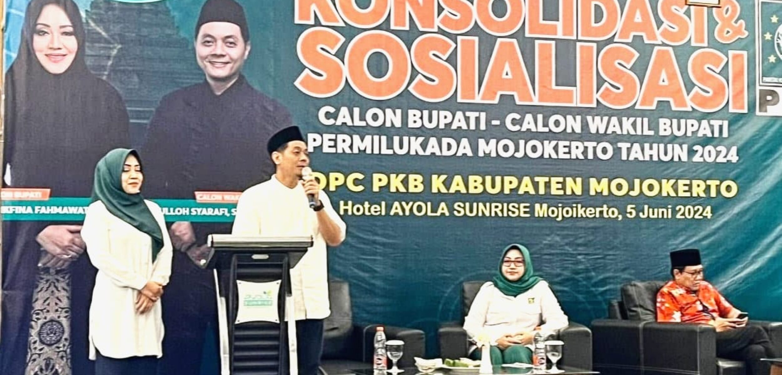 Rekom PKB Final Usung Ikfina – Gus Dulloh di Pilkada Kabupaten Mojokerto 2024