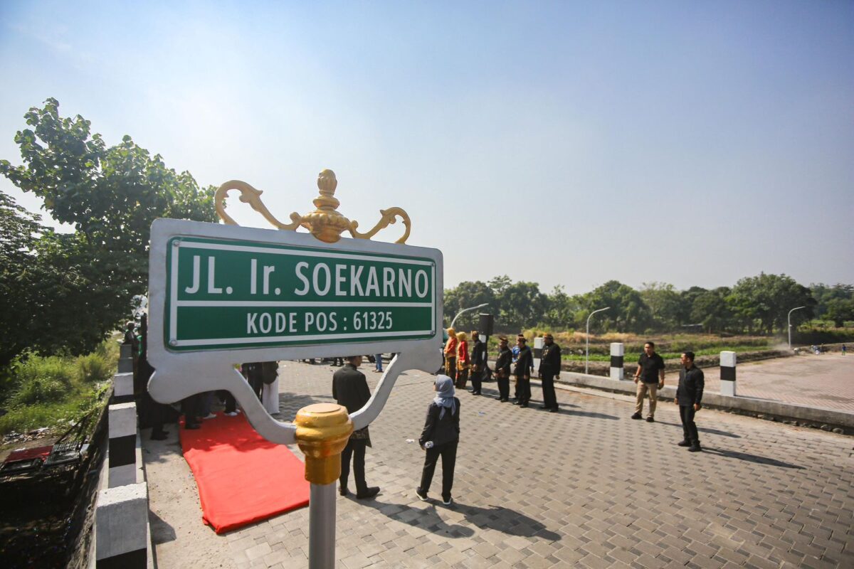 Jalan Ir Soekarno yang diresmikan Pj Wali Kota Mojokerto, Kamis (20/6/2024). (Andy/kabarterdepan.com) 