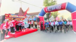 Ratusan Peserta Meriahkan Fun Bike HUT Ke-78 Bhayangkara Polres Mojokerto Kota