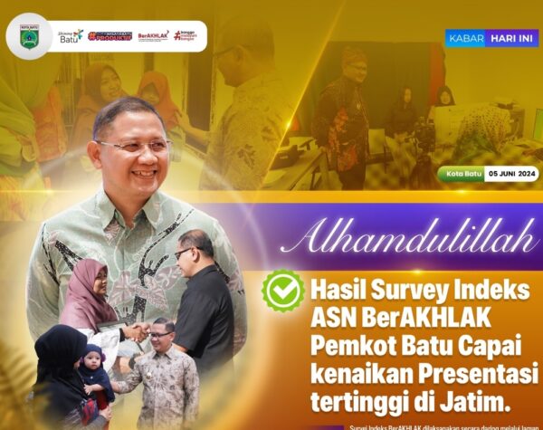 Survei Indeks ASN BerAKHLAK Pemkot Batu Capai Presentasi Tertinggi se-Jatim