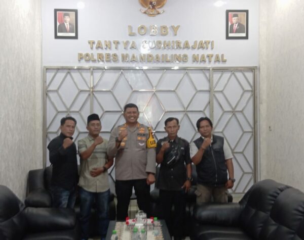 Bangun Sinergitas, JMSI Madina Audiensi dengan Kapolres