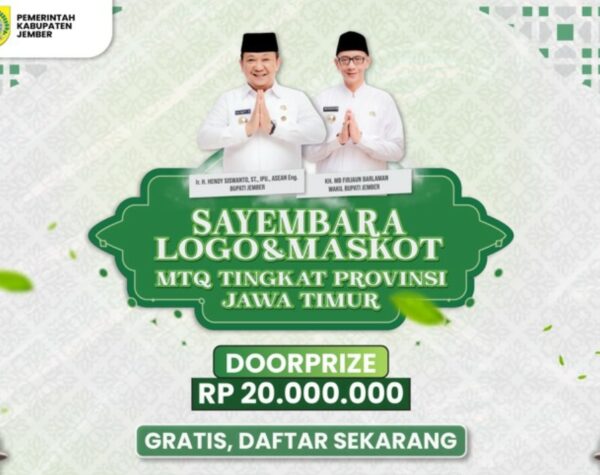 Pemkab Jember Gelar Sayembara Logo dan Maskot MTQ Jatim, Total Hadiah Rp 20 Juta