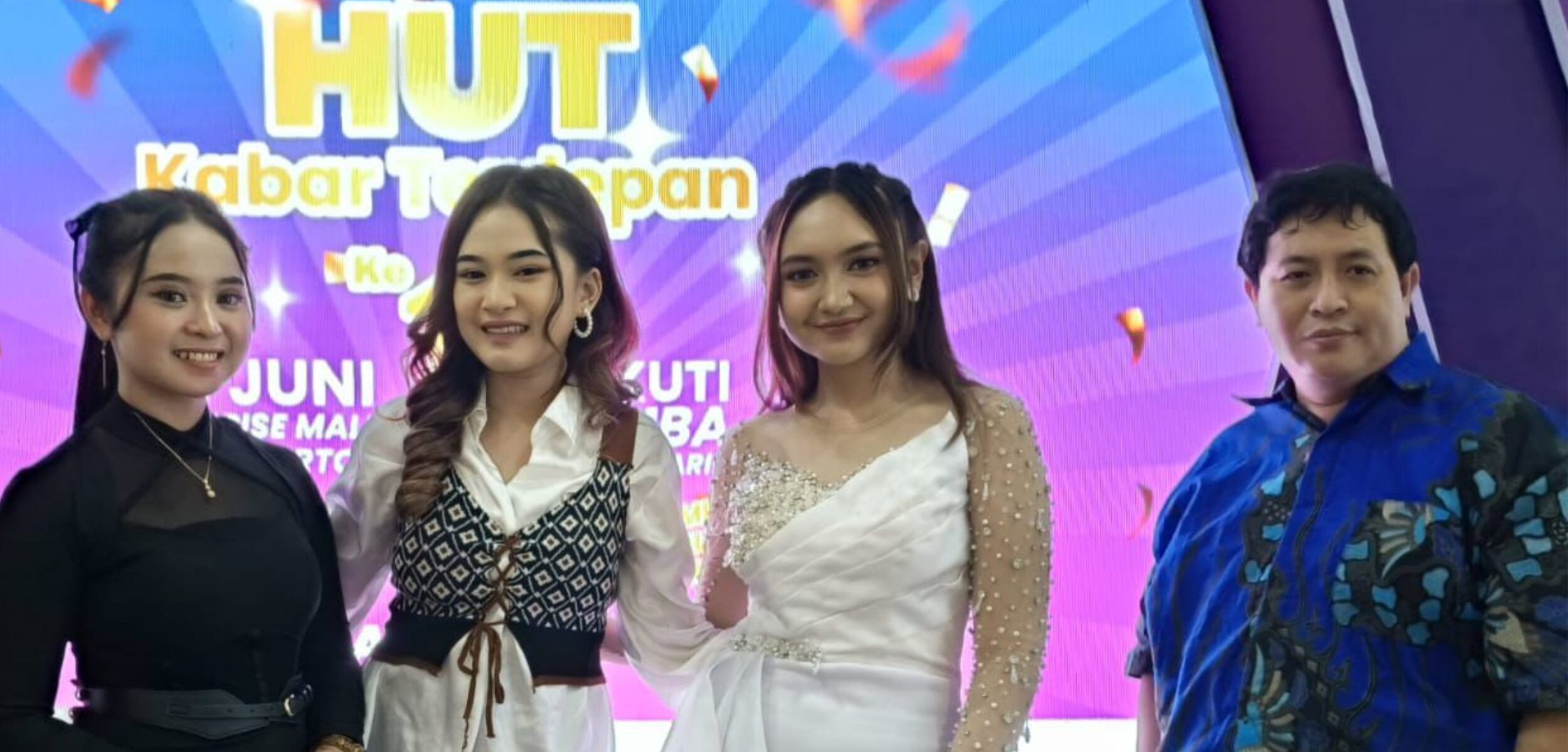 Kemeriahan HUT Ke-1 Kabar Terdepan, Jihan Audy: Sukses Terus Jaya Selalu