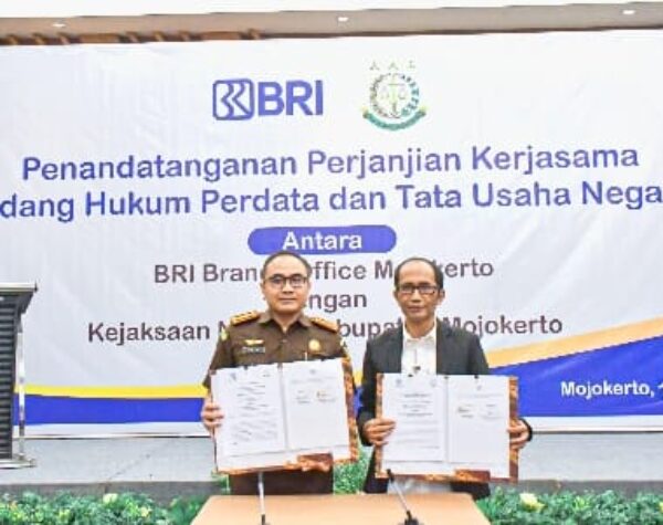 BRI Mojokerto Teken MoU dengan Kejari, Tangani Hukum Perdata dan TUN Nasabah