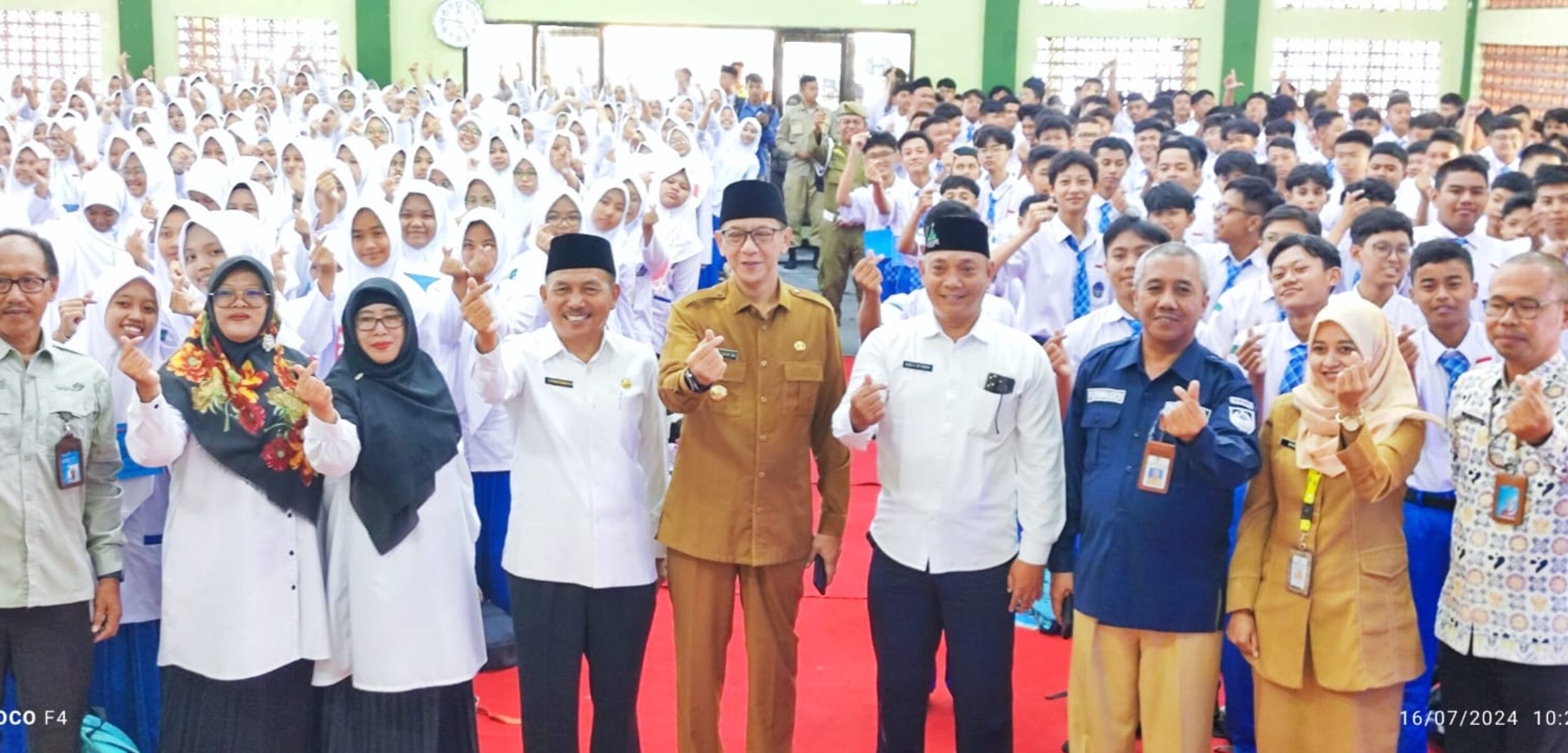 Kegiatan MPLS, Wabup Jember Sosialisasi Edukasi Gizi pada Siswa SMA dan SMK