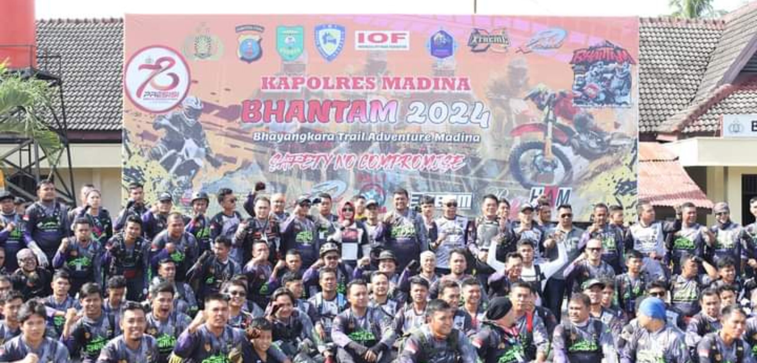 Peserta Bhatam Bhayangkara Trail Adventure. (Suhartono/kabarterdepan.com)