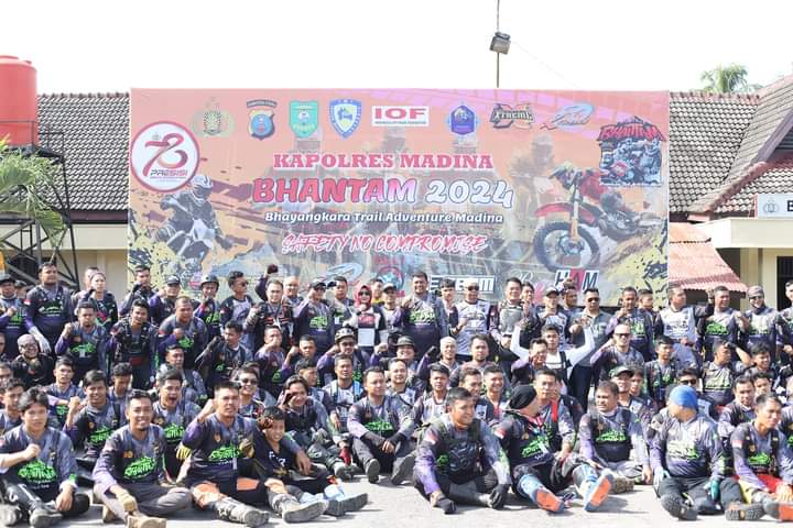 Peserta Bhatam Bhayangkara Trail Adventure. (Suhartono/kabarterdepan.com) 