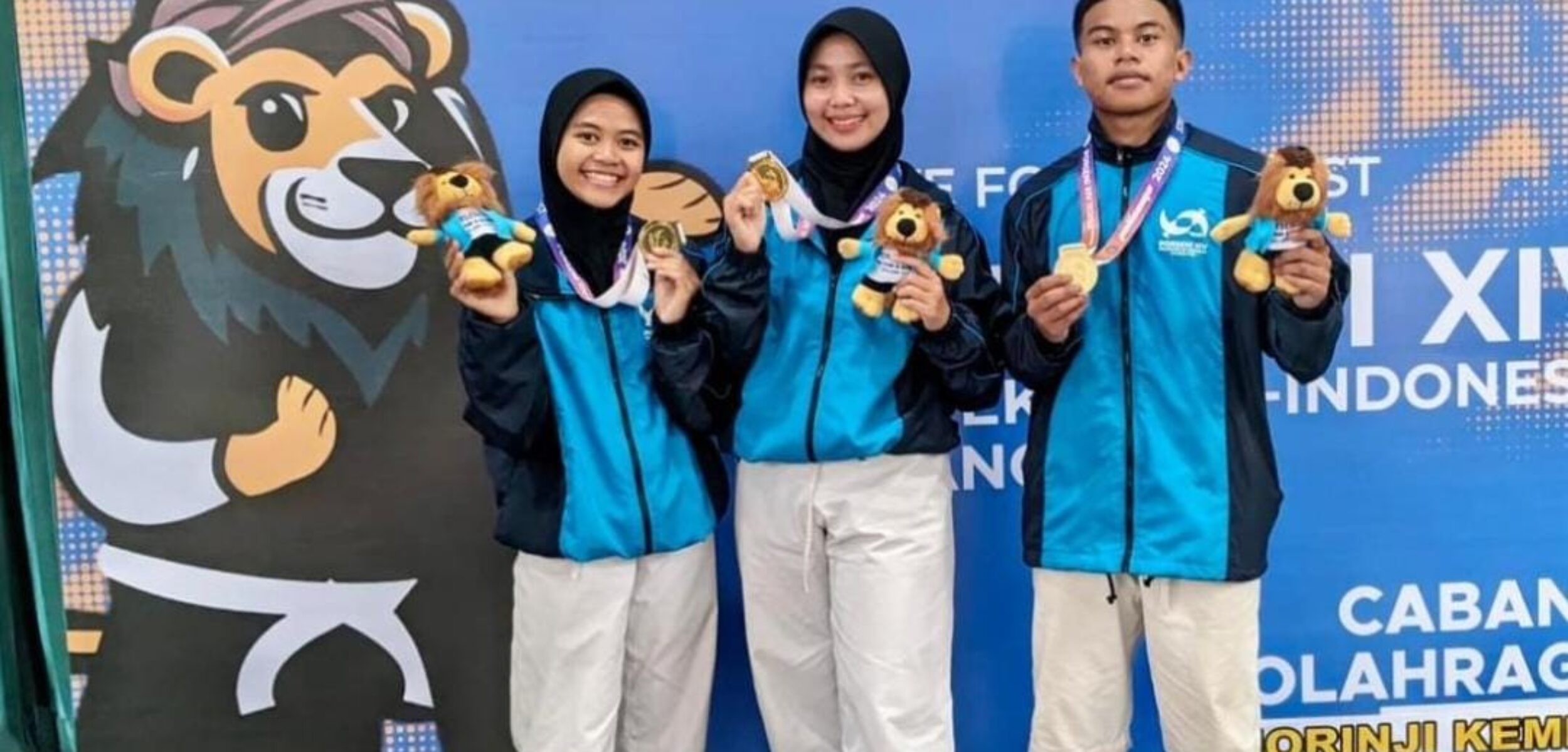 Atlet cabor Kempo Jember yang berjaya di Porseni Politeknik XIV. (Lana/kabarterdepan.com)