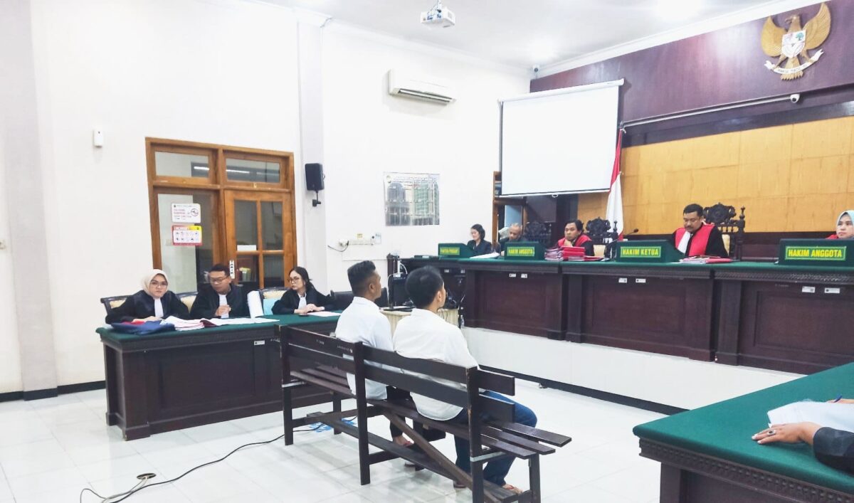 Sidang lanjutan perusakan gembok PT SGH di PN Mojokerto, Rabu (24/7/2024). (Alief Wahdana/kabarterdepan.com) 