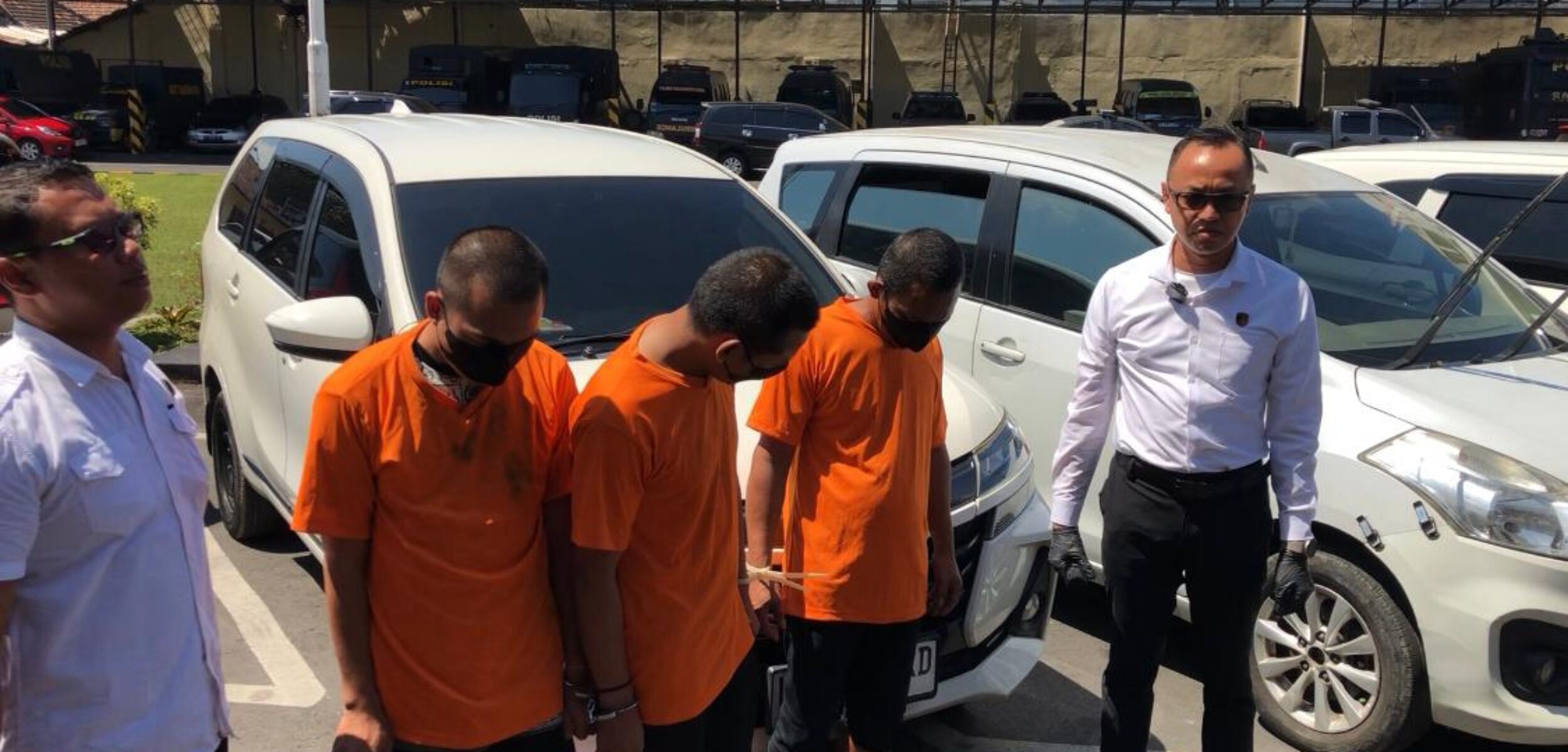 Satreskrim Polres Mojokerto Kota Berhasil Meringkus 3 Pelaku Penggelapan Mobil Rental