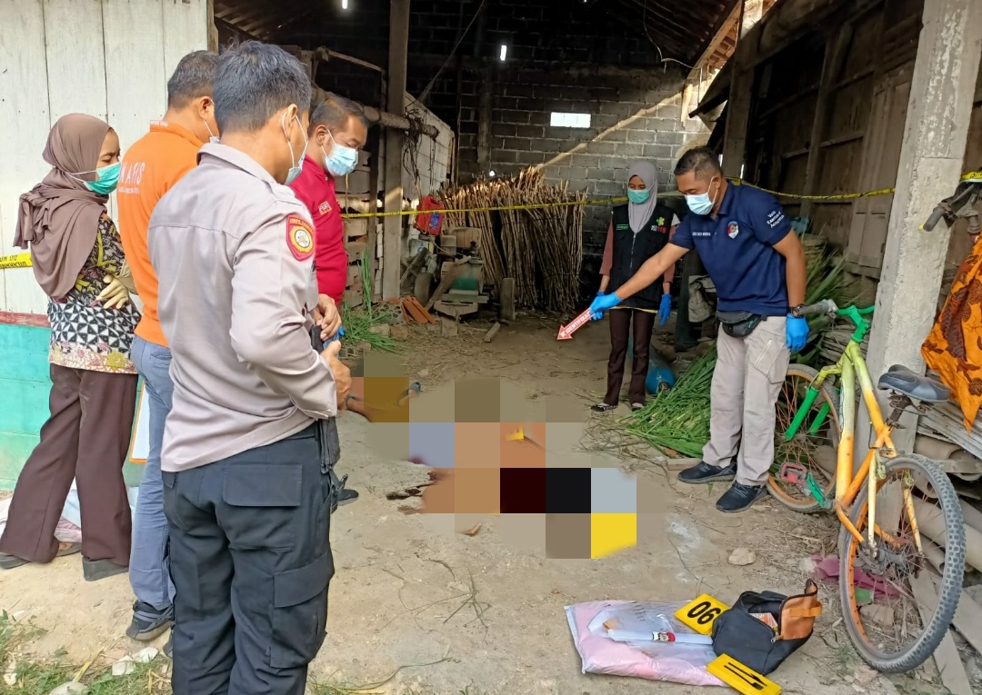 Olah TKP oleh tim inafis Polres Grobogan (masrikin/kabarterdepan.com)