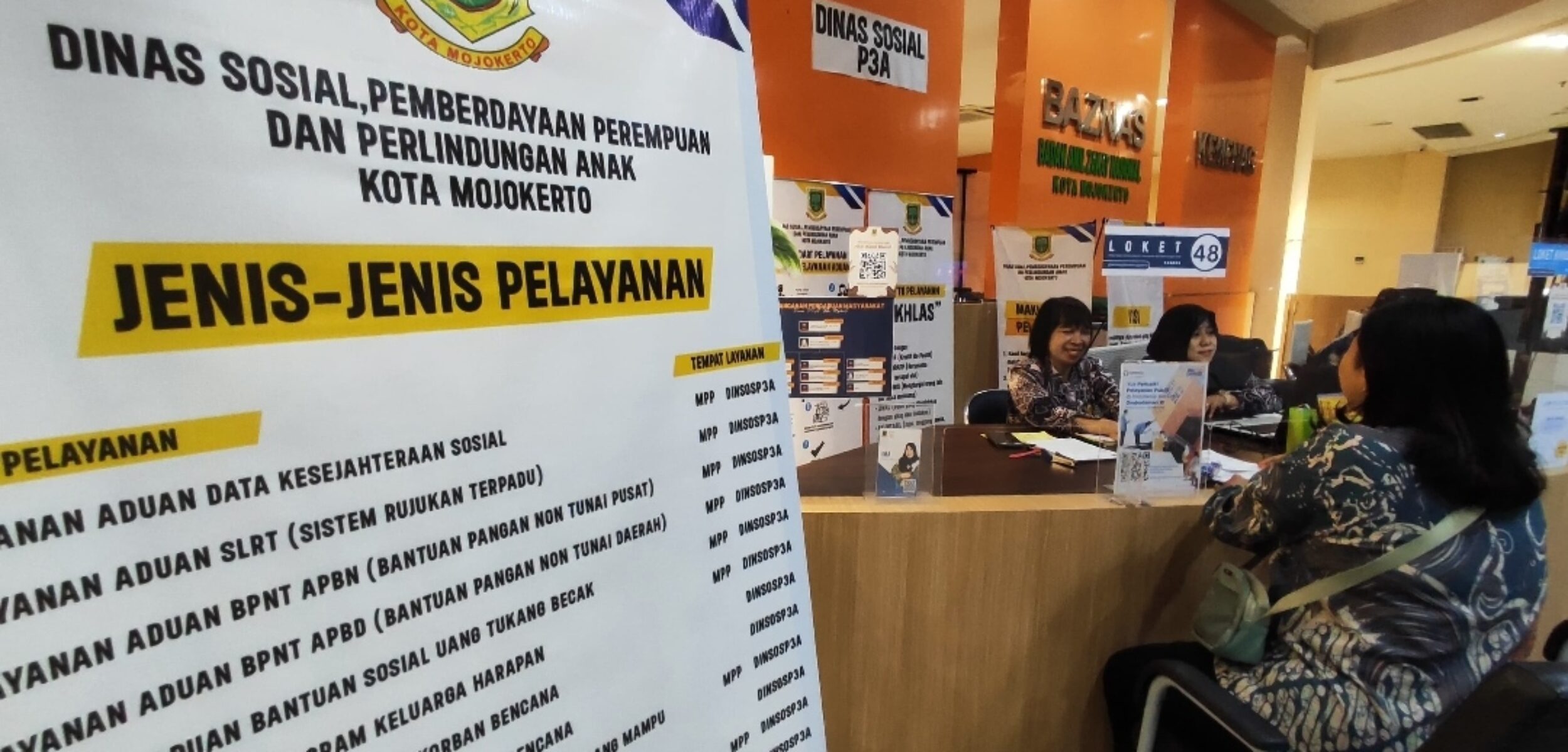 Dinsos PPPA Kota Mojokerto Hadir di MPP Gajah Mada, Permudah Masyarakat Dapatkan Layanan