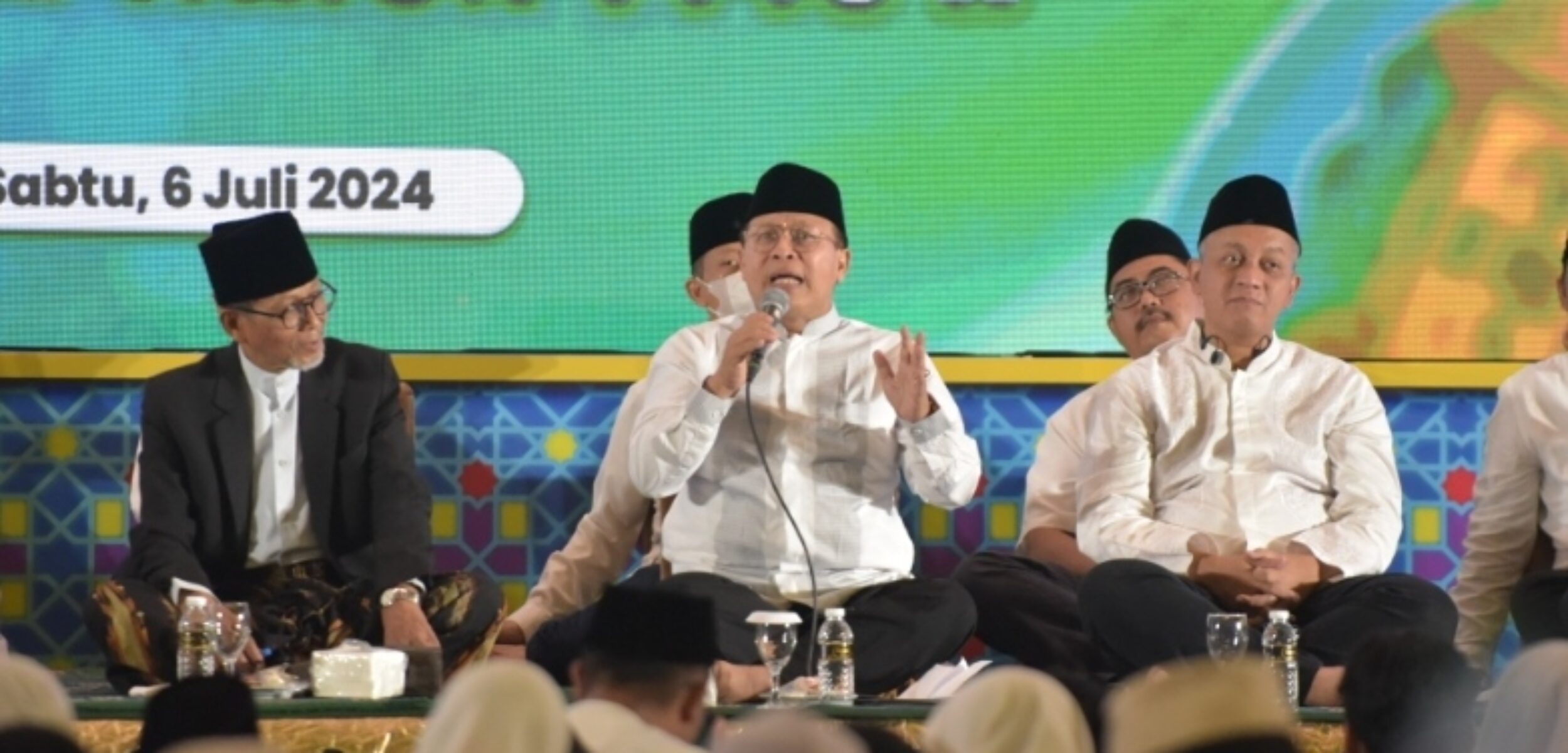 Doa Zikir sambut tahun baru islam 1 Muharam 1446 Hijriyah Pemprov Jatim, Sabtu (6/7/2024) malam. (Diskominfo Jatim)