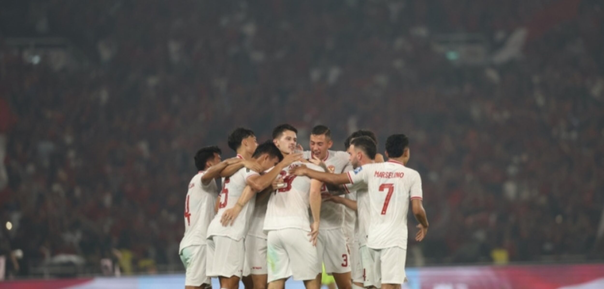 Timnas Indonesia saat dipastikan lolos kualifikasi piala dunia ronde ketiga zona Asia beberapa waktu lalu. (PSSI.org)
