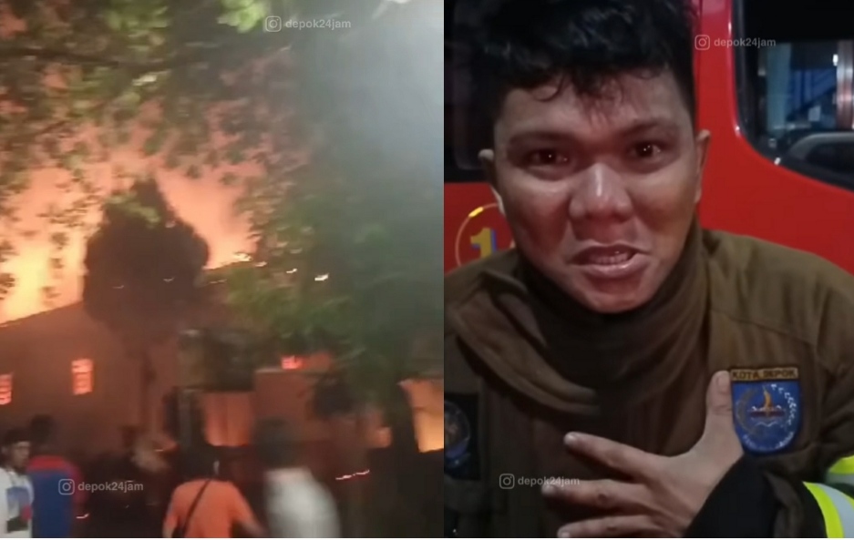 Sandi Butar Butar dan gereja yang terbakar (Kolase kabarterdepan.com) 