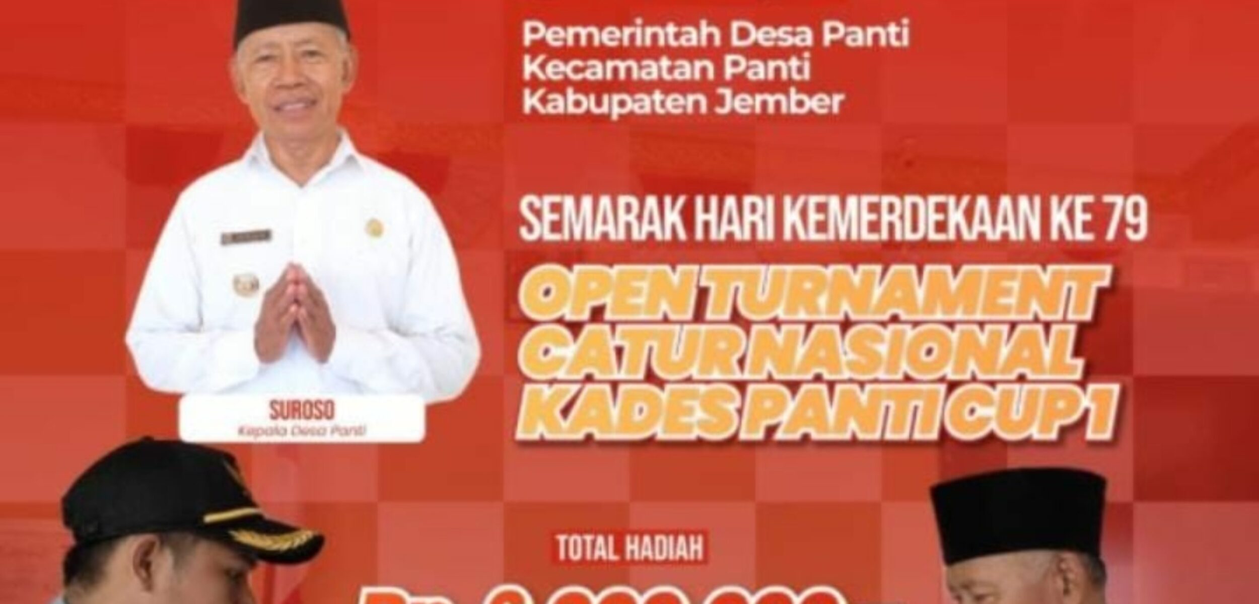 Turnamen Catur berrhadiah Rp 6 juta di Jember. (Lana/kabarterdepan.com)