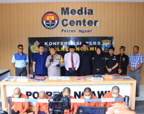 Polres Ngawi Berhasil Amankan 3 Oknum Pesilat Diduga Lakukan Pengeroyokan